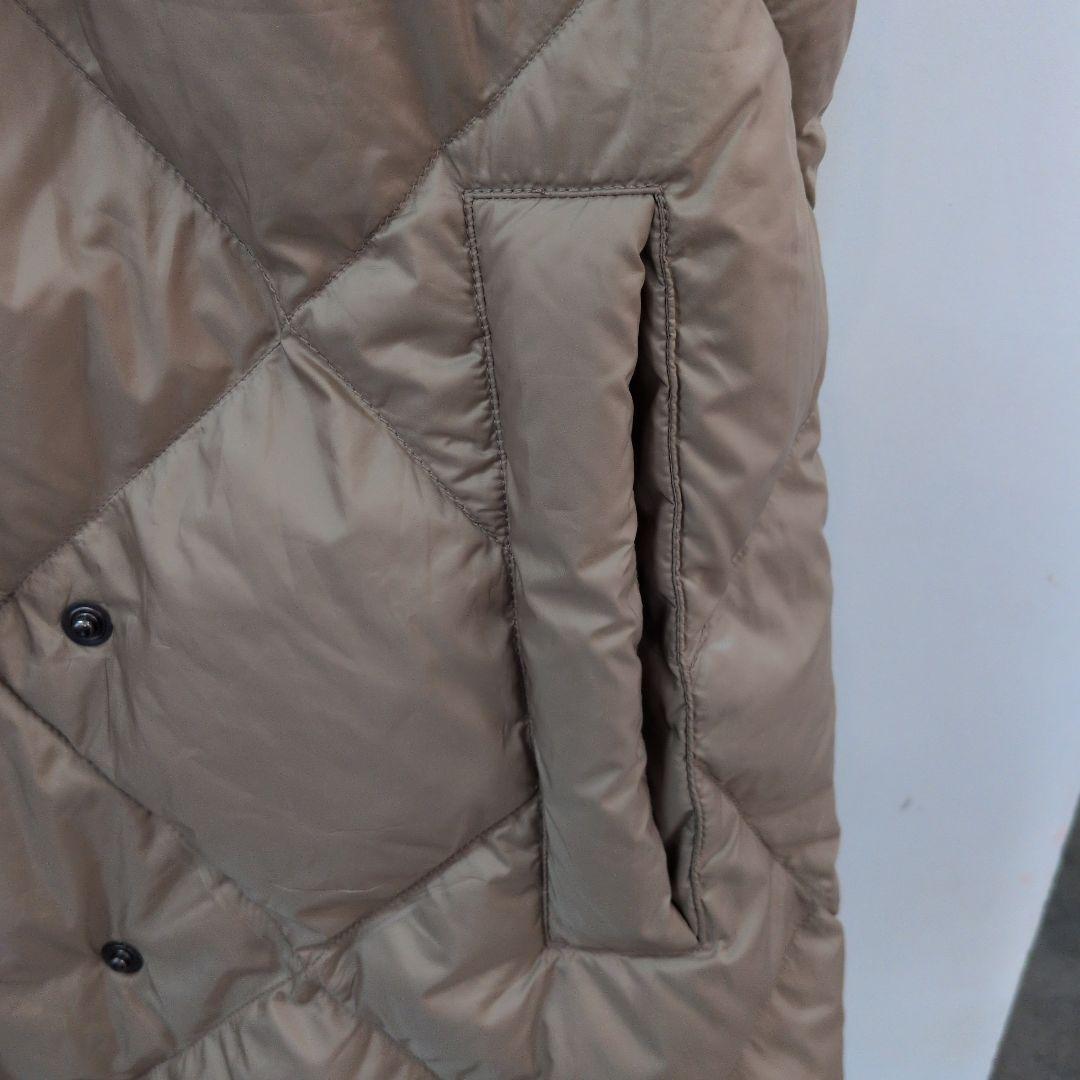 マックスマーラ MaxMara IT40 ベージュ　フード付きダウンベスト