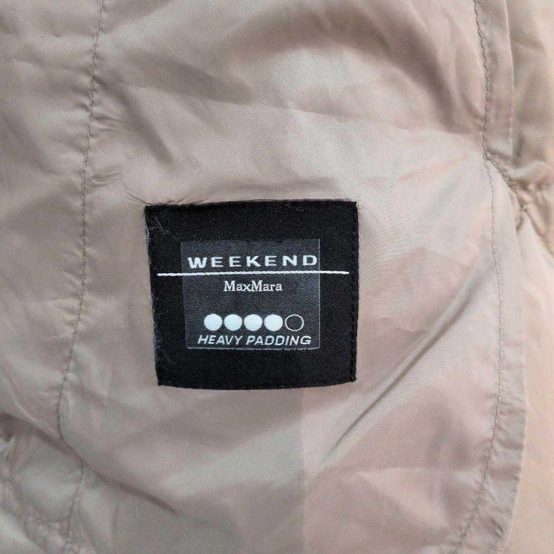 マックスマーラ MaxMara IT40 ベージュ　フード付きダウンベスト