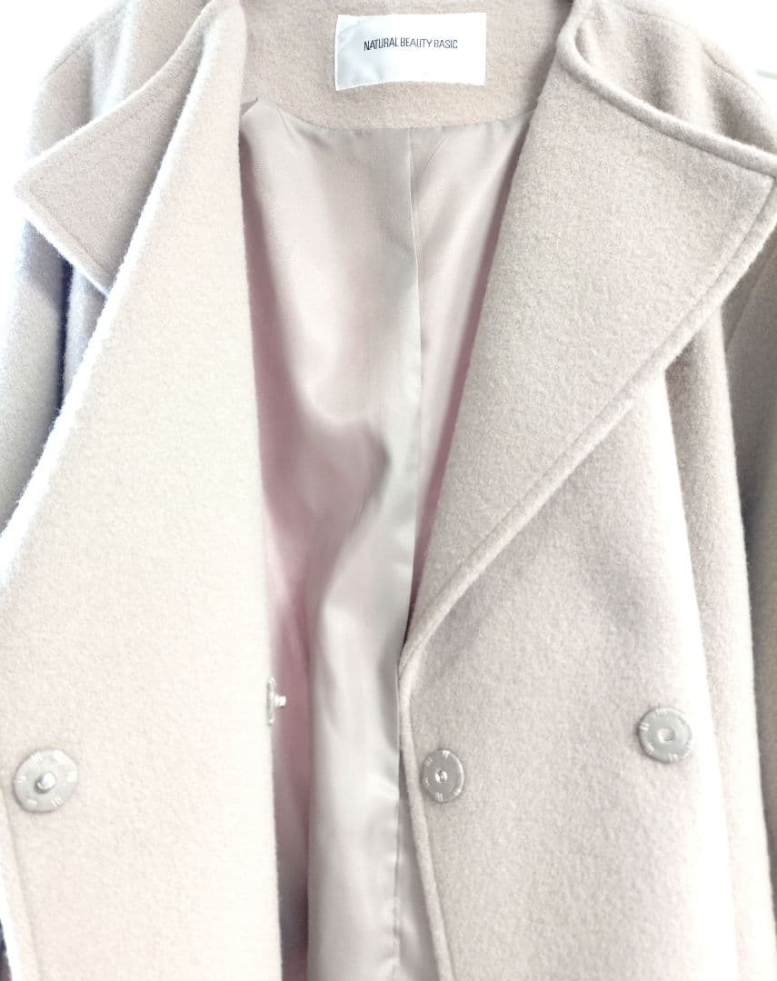 NaturalBeautyBasic【人気✨最安値セール】ベルテッドミディコート