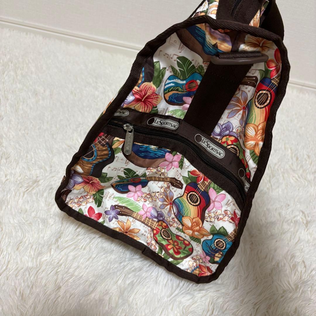 ハワイ限定 レスポートサック ボストンバッグ ウクレレ柄