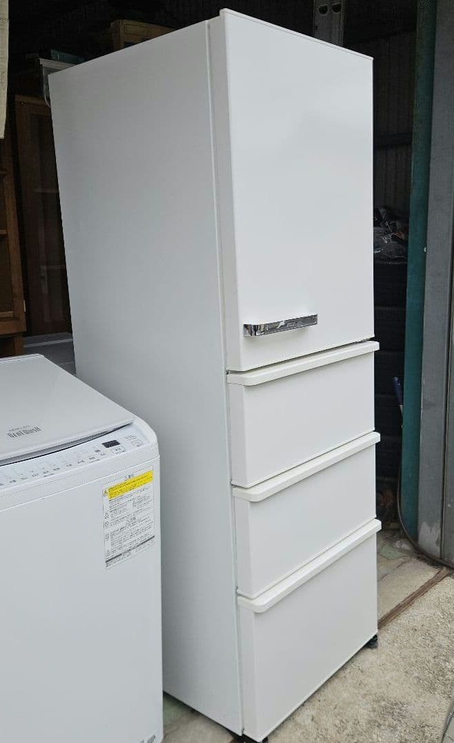 アクア冷蔵冷凍庫 AQR-V37Pミルク2024年製