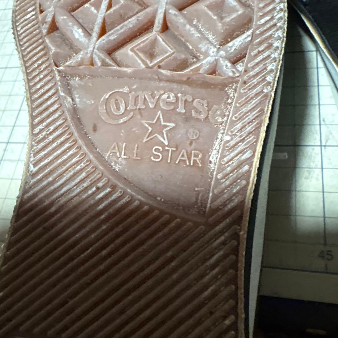 オールスター　コンバース　ビンテージ ブラック スエード ローカット