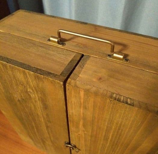 新品　アンティークウッドディスプレイトランクボックス　マルシェディスプレイです。