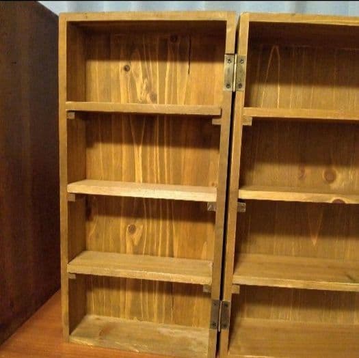 新品　アンティークウッドディスプレイトランクボックス　マルシェディスプレイです。