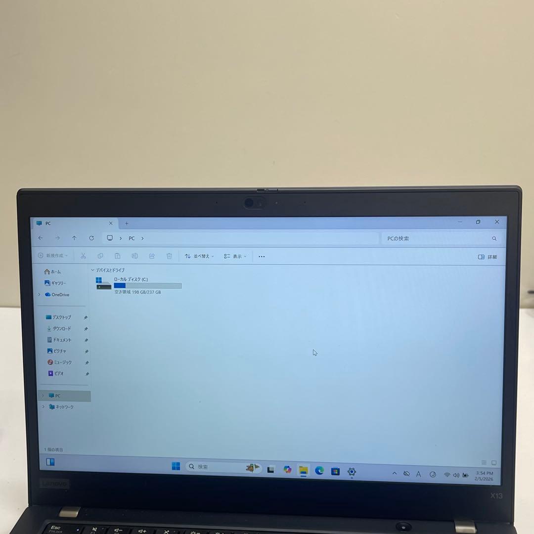 #037 レノボThinkpad X13 Gen 1 i5-10310U 8GB
