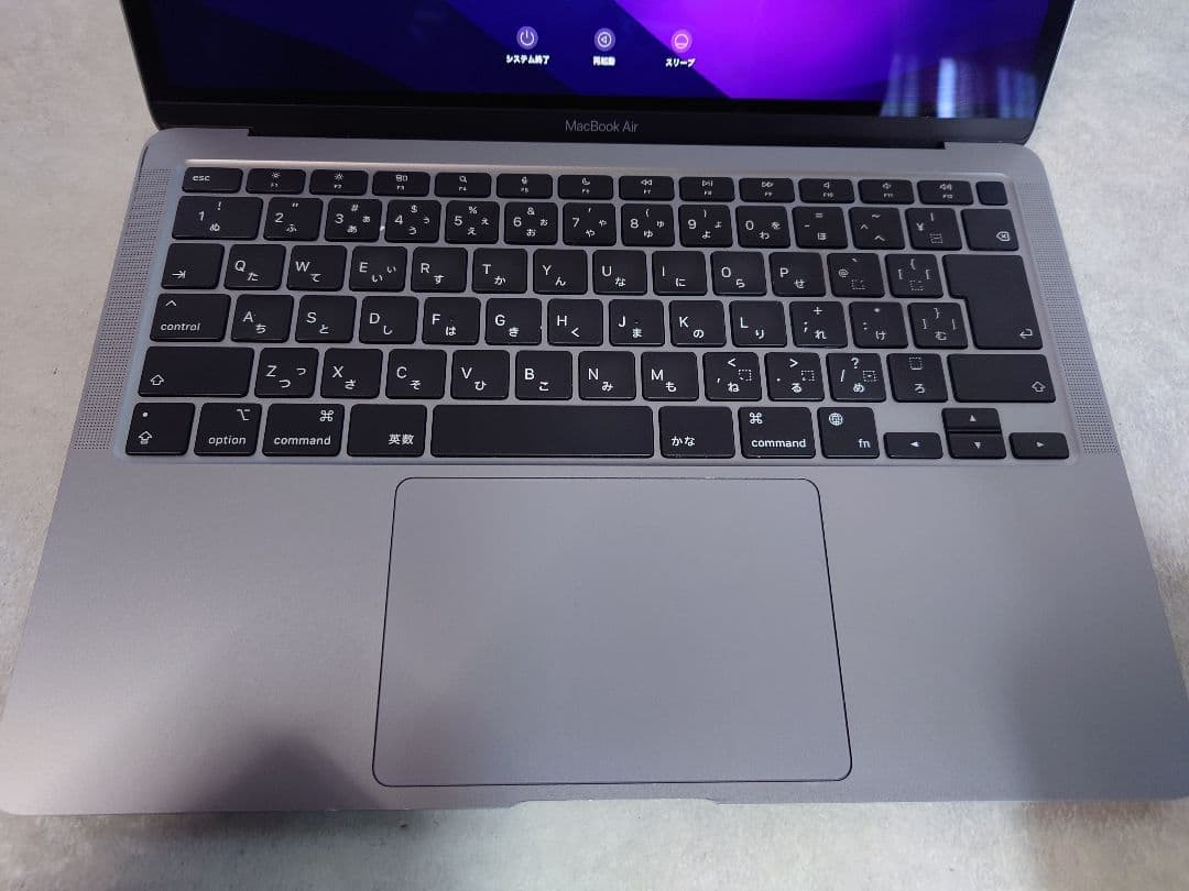【美品】MacBookAir 2020 M1 8GB 256GB 本体