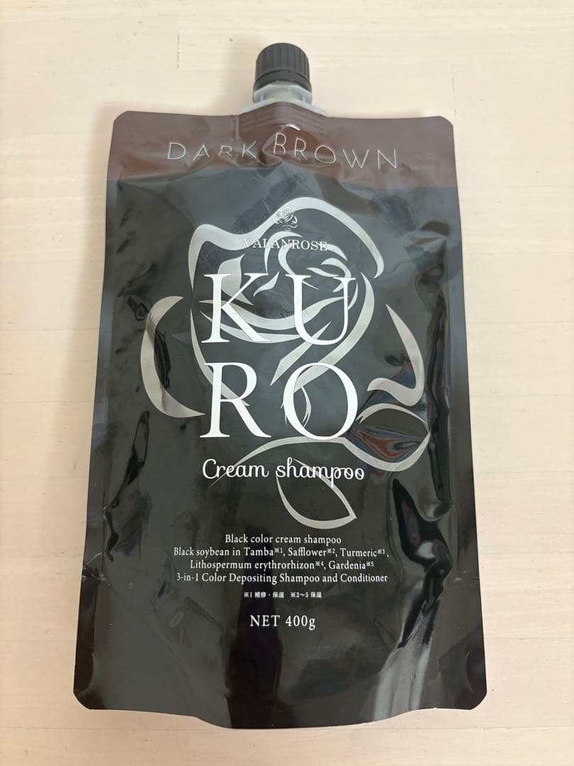 ☆KURO Cream Shampoo☆ダークブラウン400g☆3個セット☆