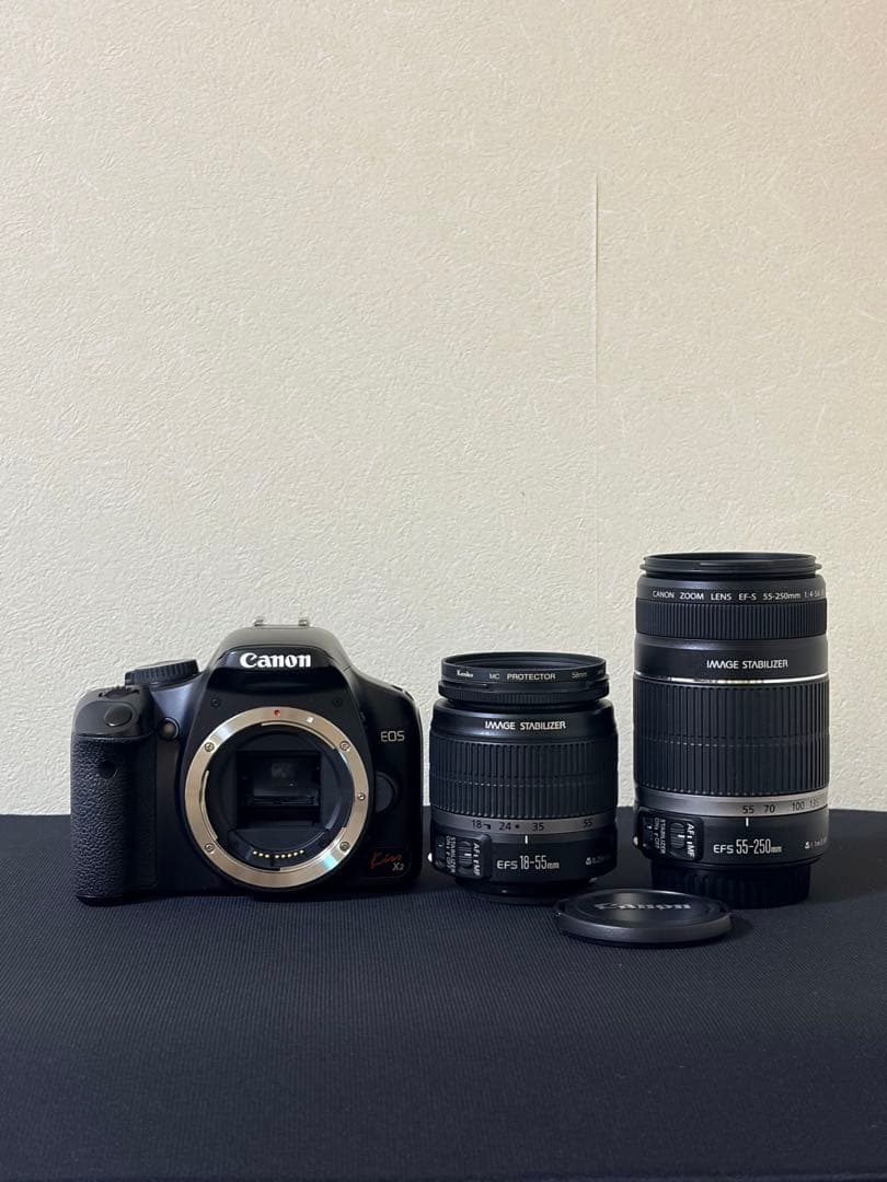 Canon デジタル一眼レフカメラ EOS Kiss X2 望遠レンズセット