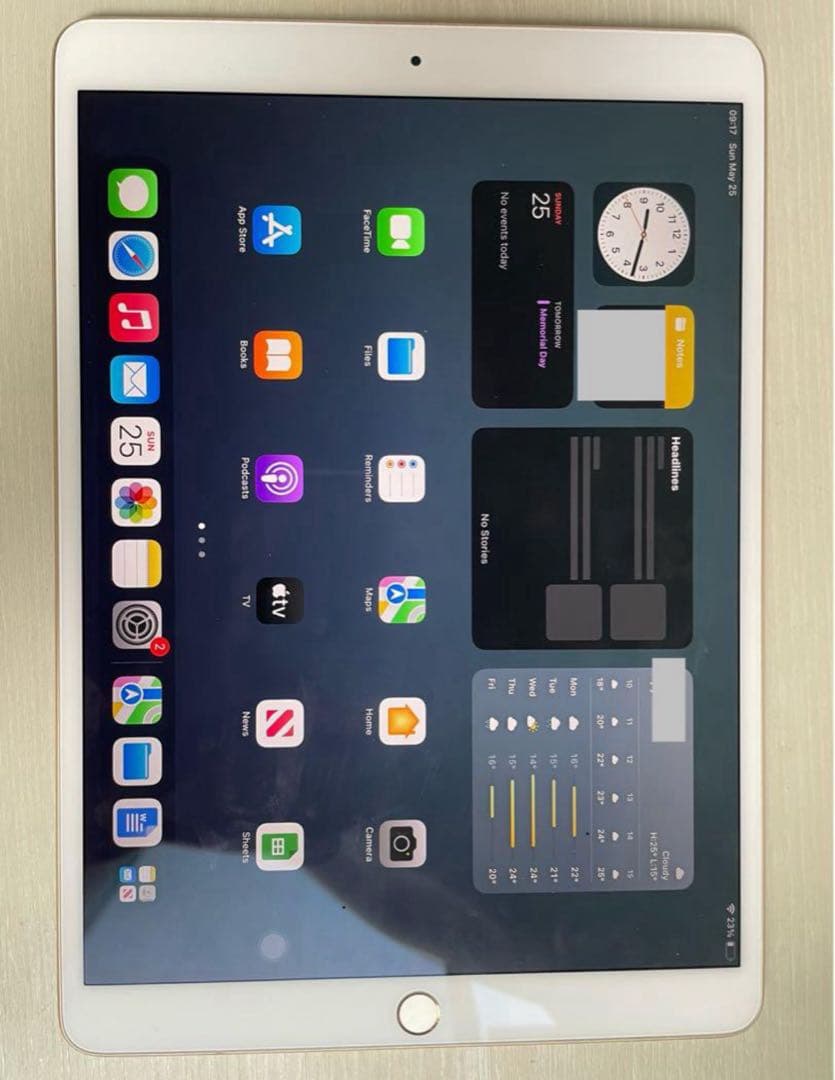 iPad (10.5) ゴールド+Apple Pencil +キーボードケース