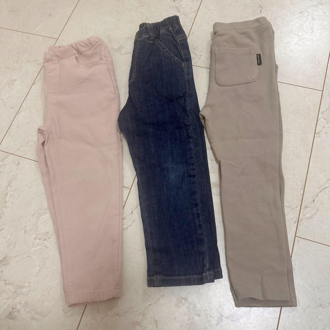 【美品】petit main ボトムスまとめ 100cm 17点 女の子