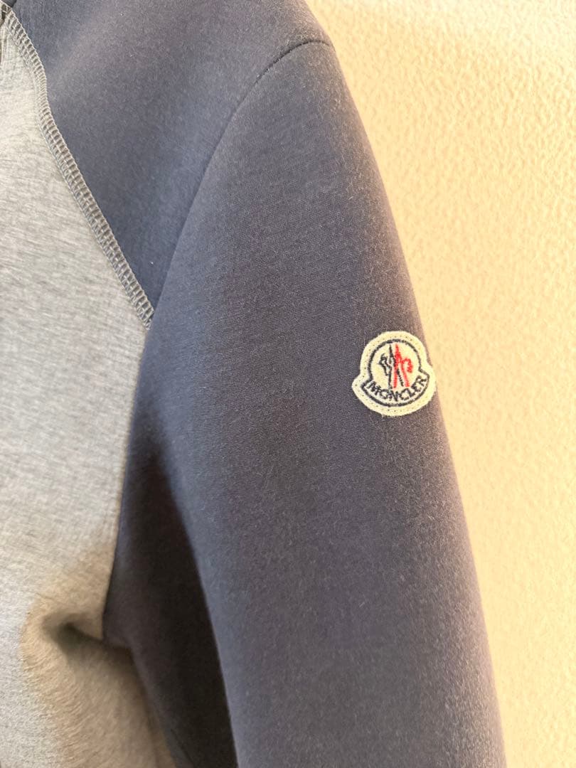 MONCLER グレー ネイビー ジャンパー M