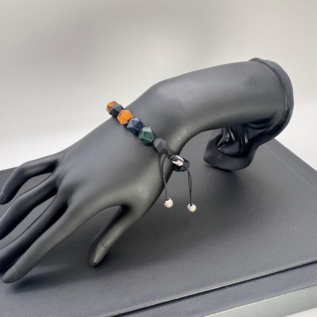 AWNL 天然石 ブレスレット 箱 カード 保存袋 オニキス タイガーズアイ 他