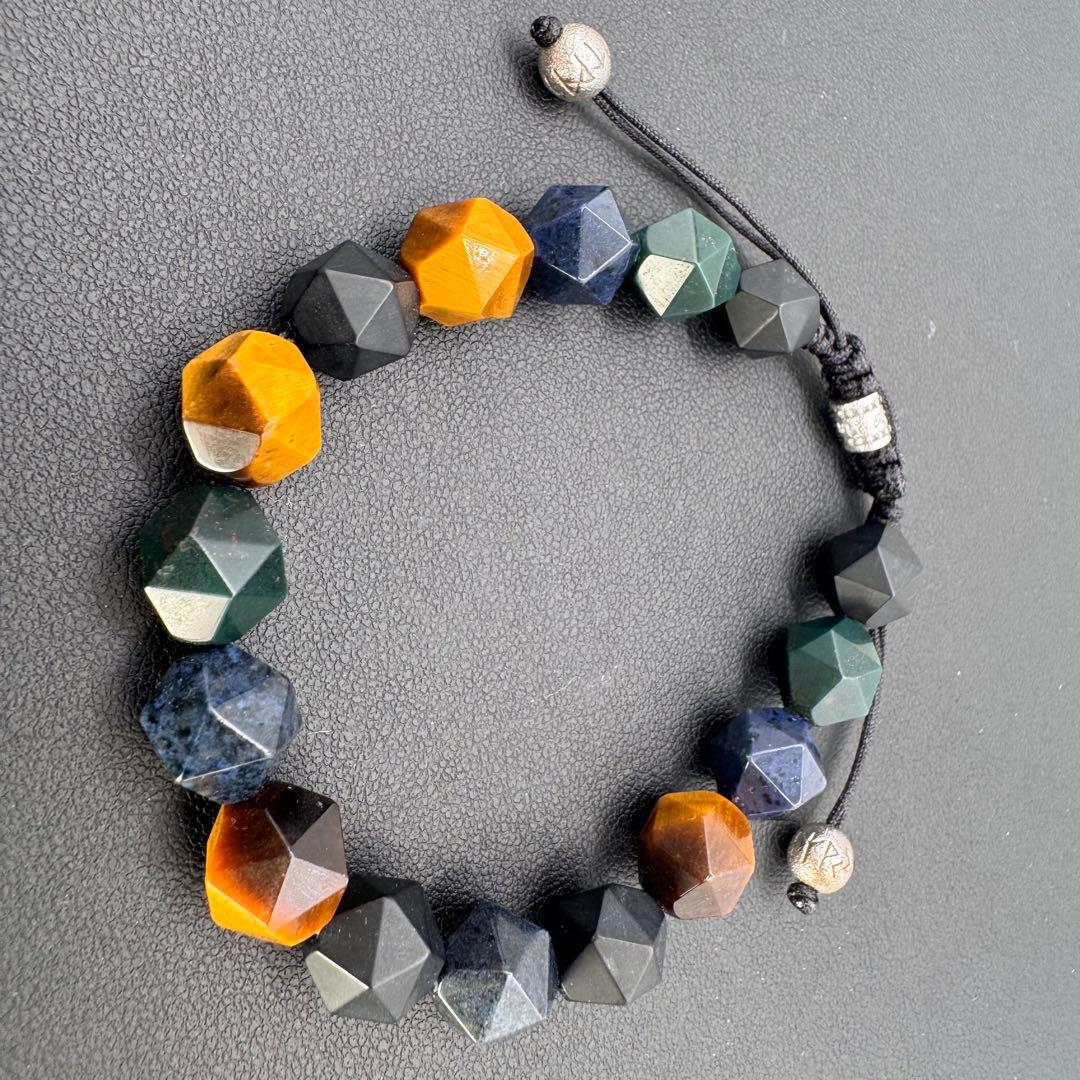 AWNL 天然石 ブレスレット 箱 カード 保存袋 オニキス タイガーズアイ 他