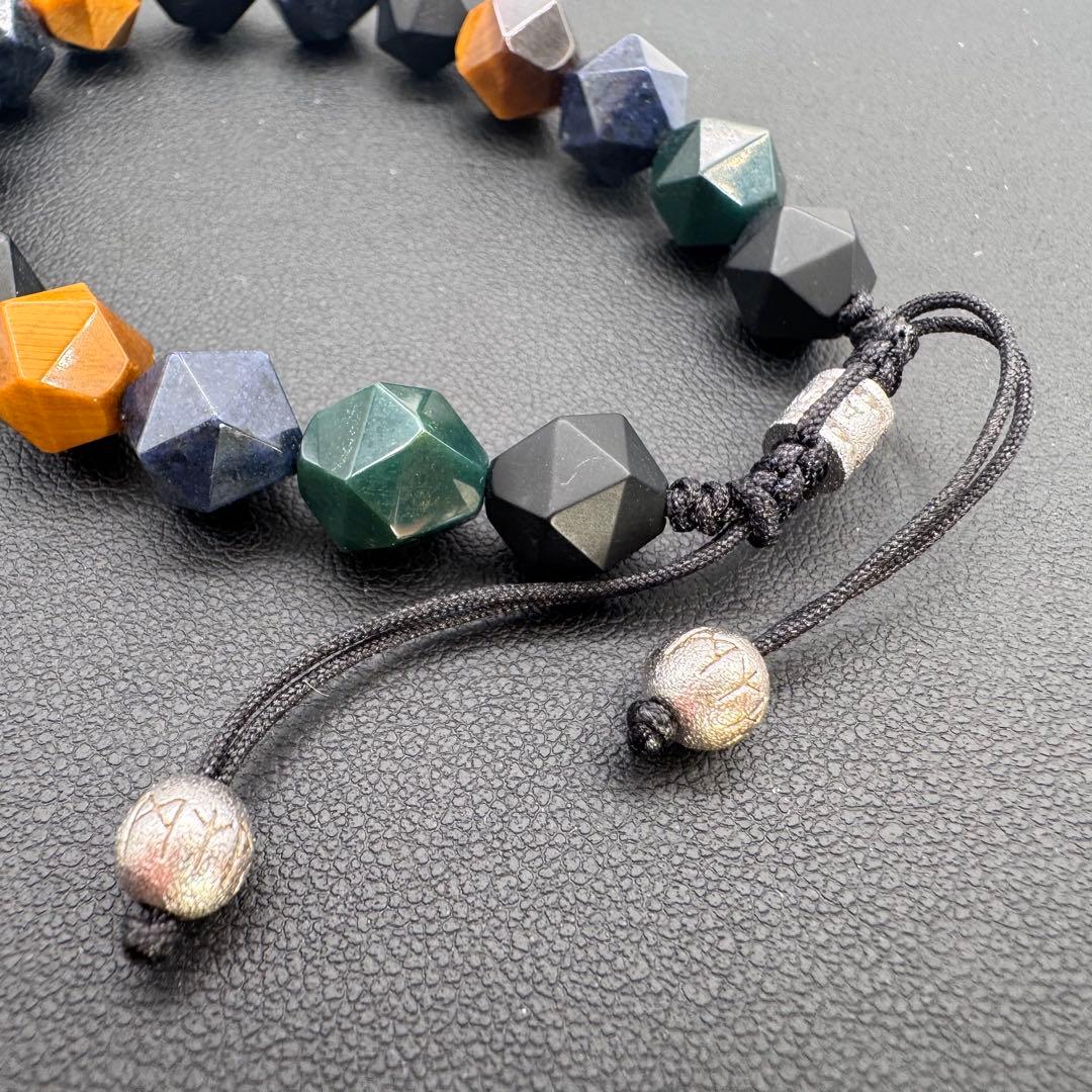 AWNL 天然石 ブレスレット 箱 カード 保存袋 オニキス タイガーズアイ 他