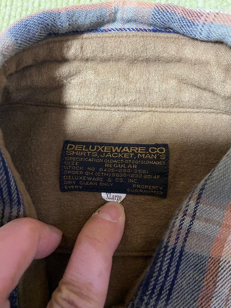 DELUXEWARE チェック ヘビーネルシャツ フランネル