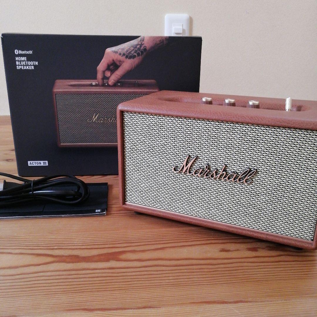 Marshall ワイヤレススピーカー Acton III ブラウン 国内正規品