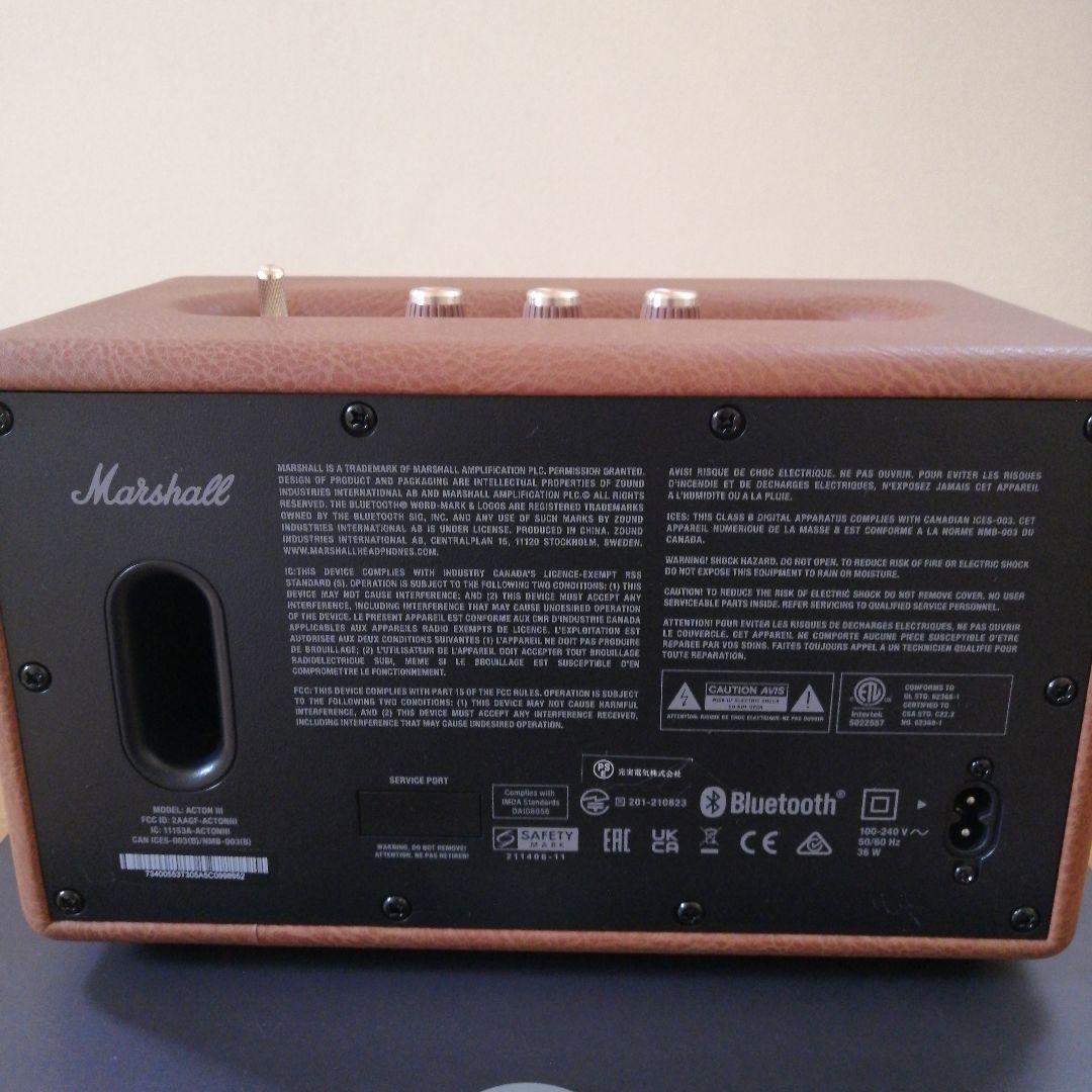 Marshall ワイヤレススピーカー Acton III ブラウン 国内正規品