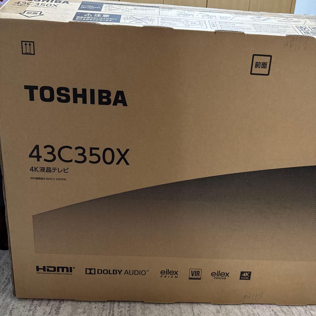 TOSHIBA 43C350X 4K液晶テレビ　（専用スタンドのネジが不足）