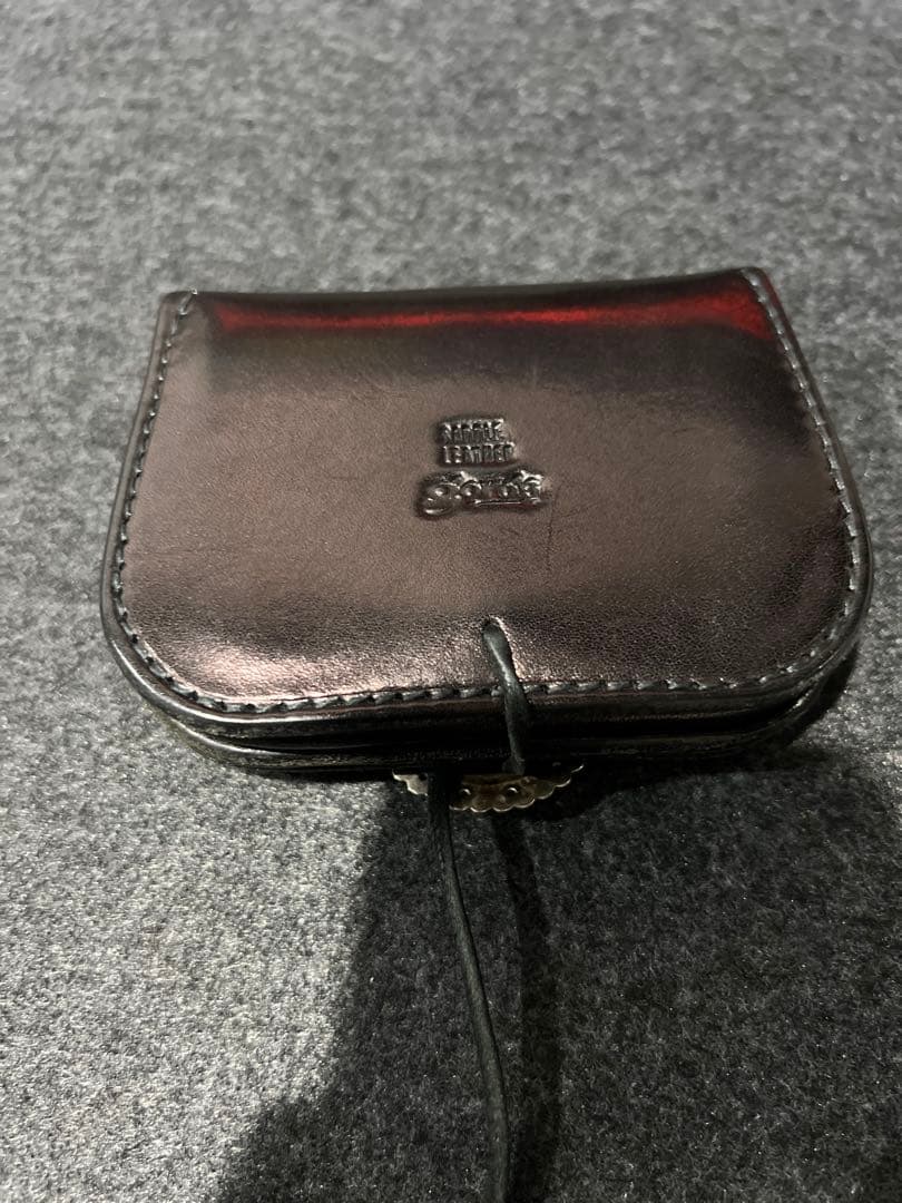 ゴローズ　角型小銭入れ　ブラック tady&king ローズ　K18 チャーム