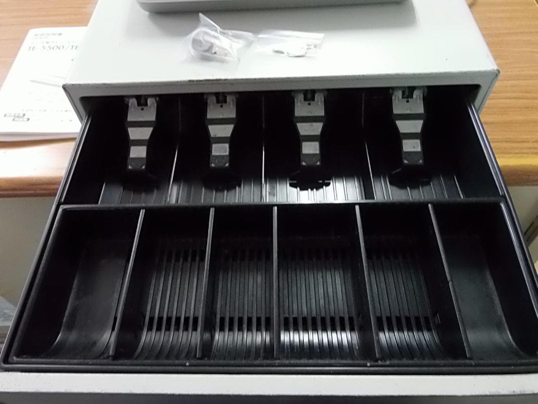 1214店名部門名領収設定無料物販向30部門 カシオTE-5500 レジスター