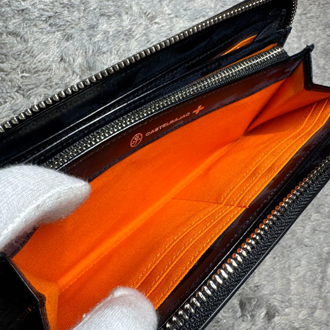 【未使用】CASTELBAJAC 長財布 ラウンドファスナー レザー カラフル