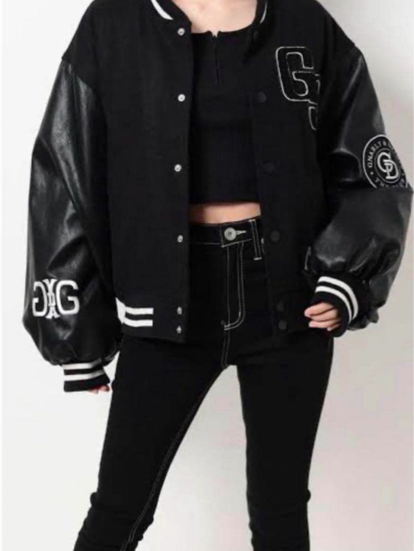 GYDAジェイダ 大人気即完売 Gロゴスタジャン アウター ブラック黒