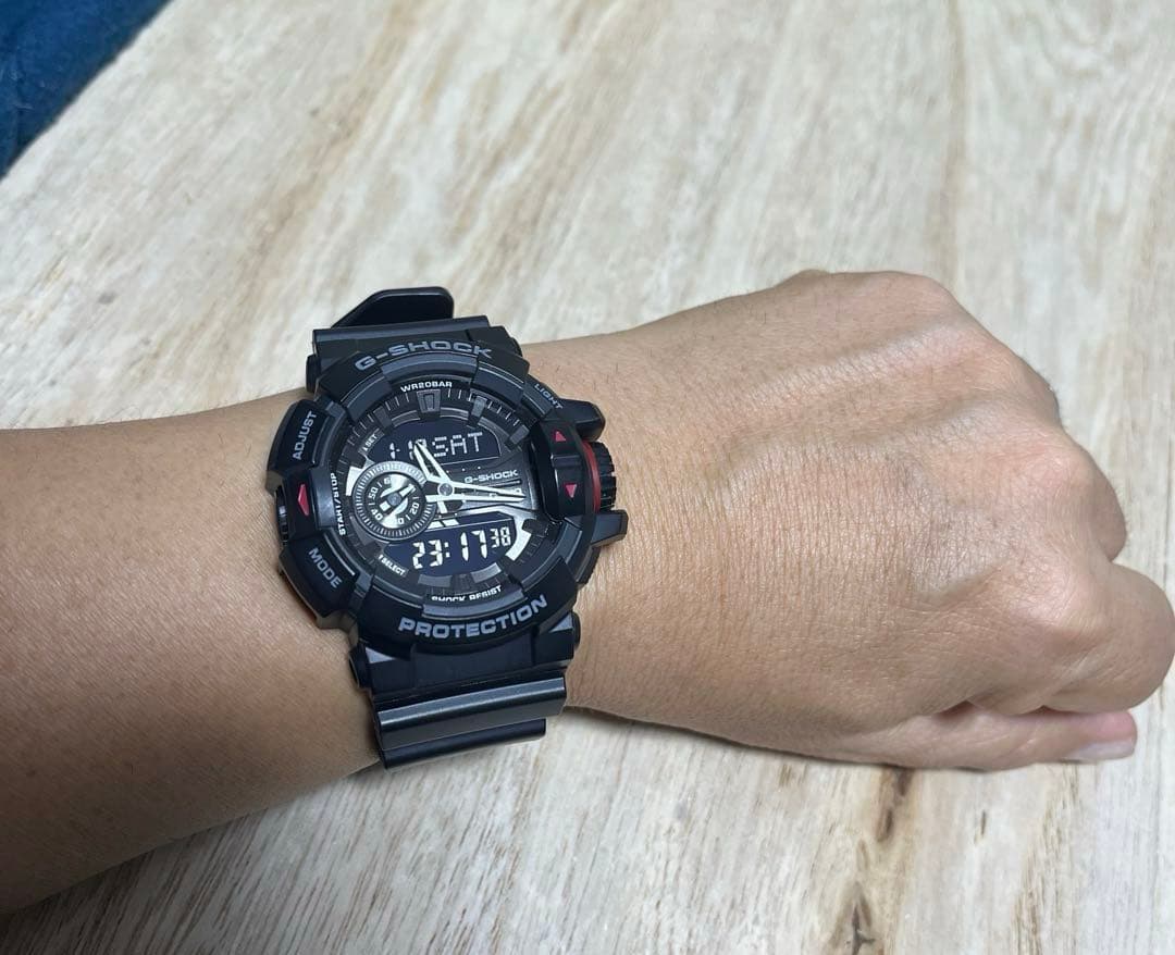 A*a様 【目玉価格!美品】G-SHOCK GA-400 アナデジ マットブラッ