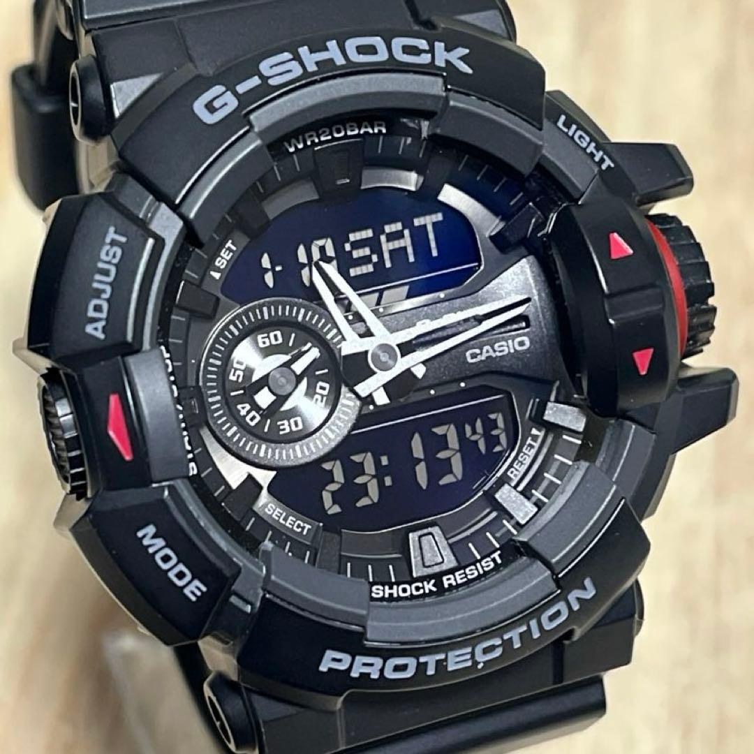 A*a様 【目玉価格!美品】G-SHOCK GA-400 アナデジ マットブラッ
