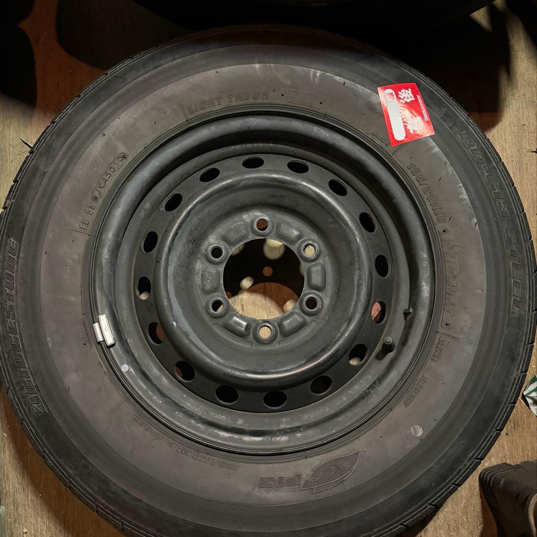 【格安】195/80R15 ハイエース純正　タイヤホイール4本