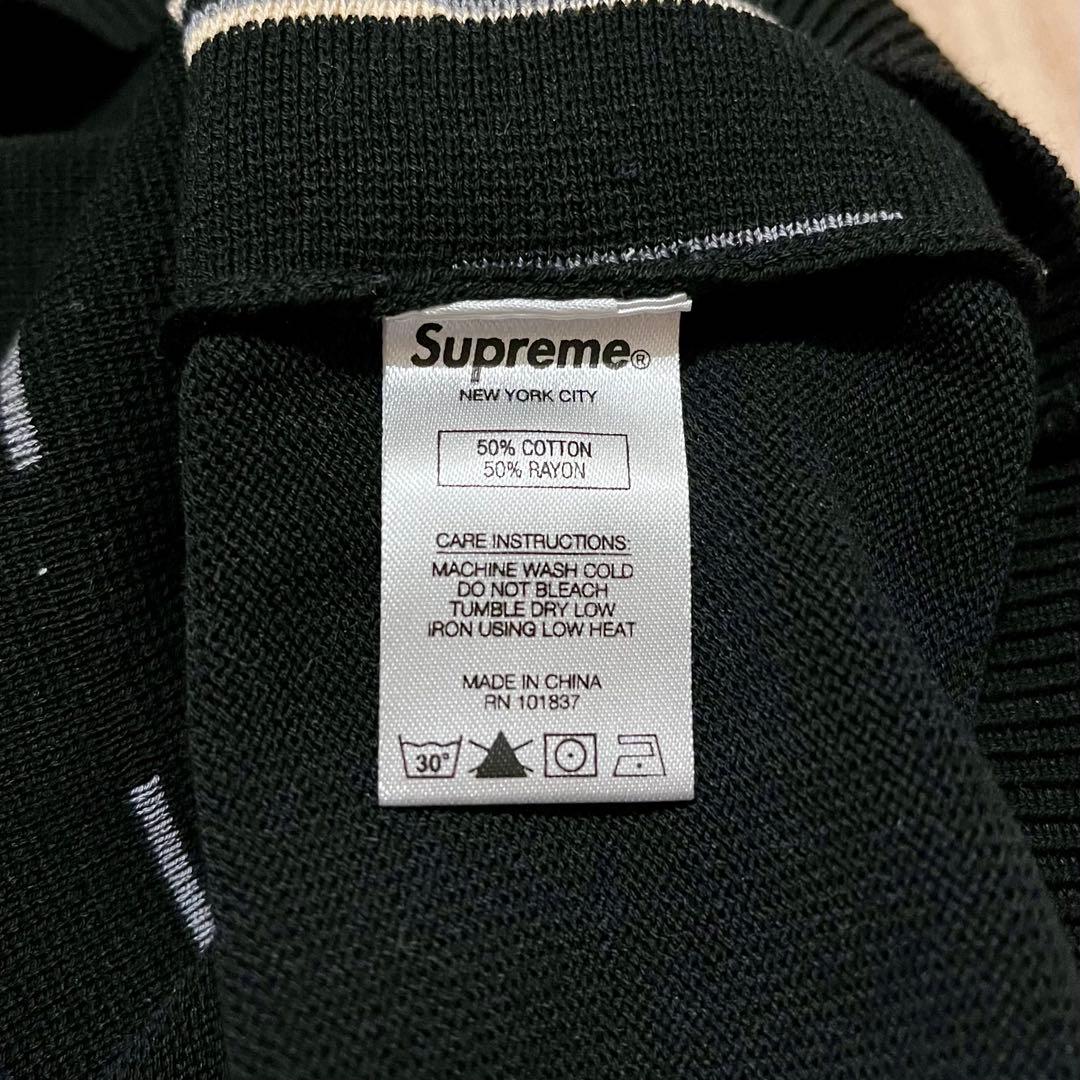 激レア！2018AW SUPREME“VERTICAL STRIPE”ニットポロ