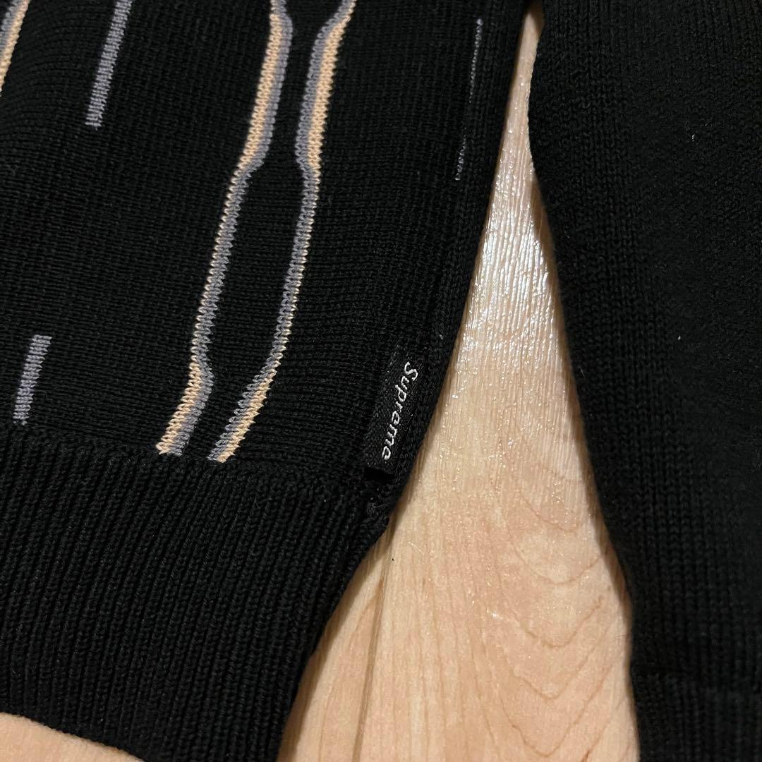激レア！2018AW SUPREME“VERTICAL STRIPE”ニットポロ