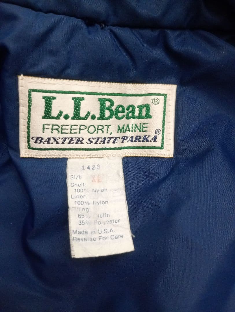 ジャケット・アウター 80S L.L.BEAN/BAXTER STATE PARKA/RED/XL