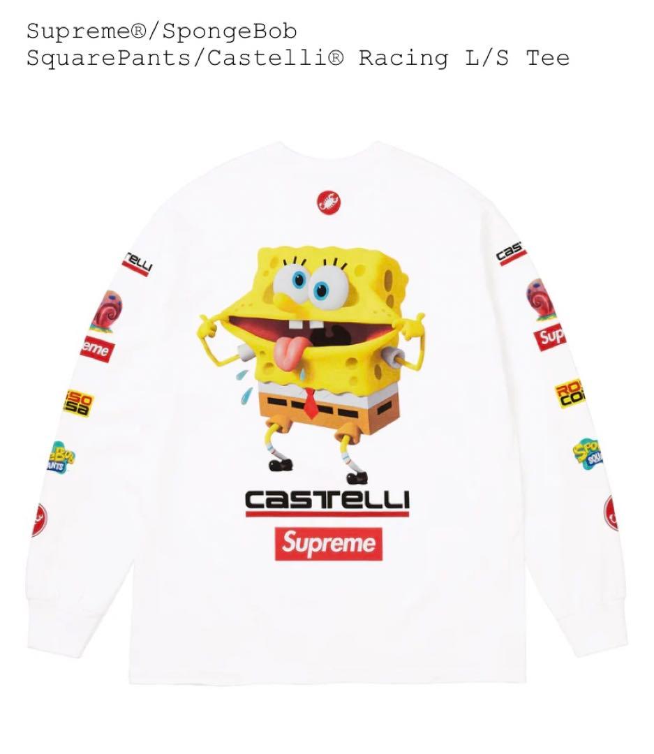 スケートボード Supreme x SpongeBob Tee White XL