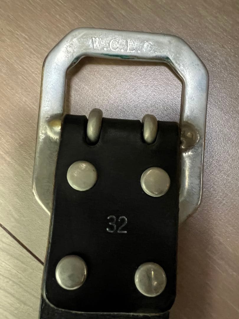 レッドリーチュエ✖️WCベルト　スタッズレザー ベルト HTC 32インチ