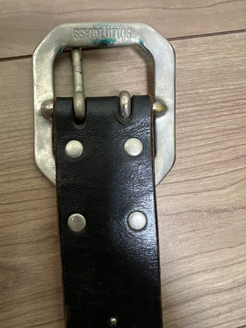 レッドリーチュエ✖️WCベルト　スタッズレザー ベルト HTC 32インチ