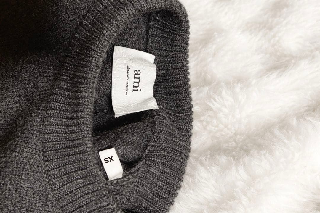 AMI PARIS グレー ニットセーター XS