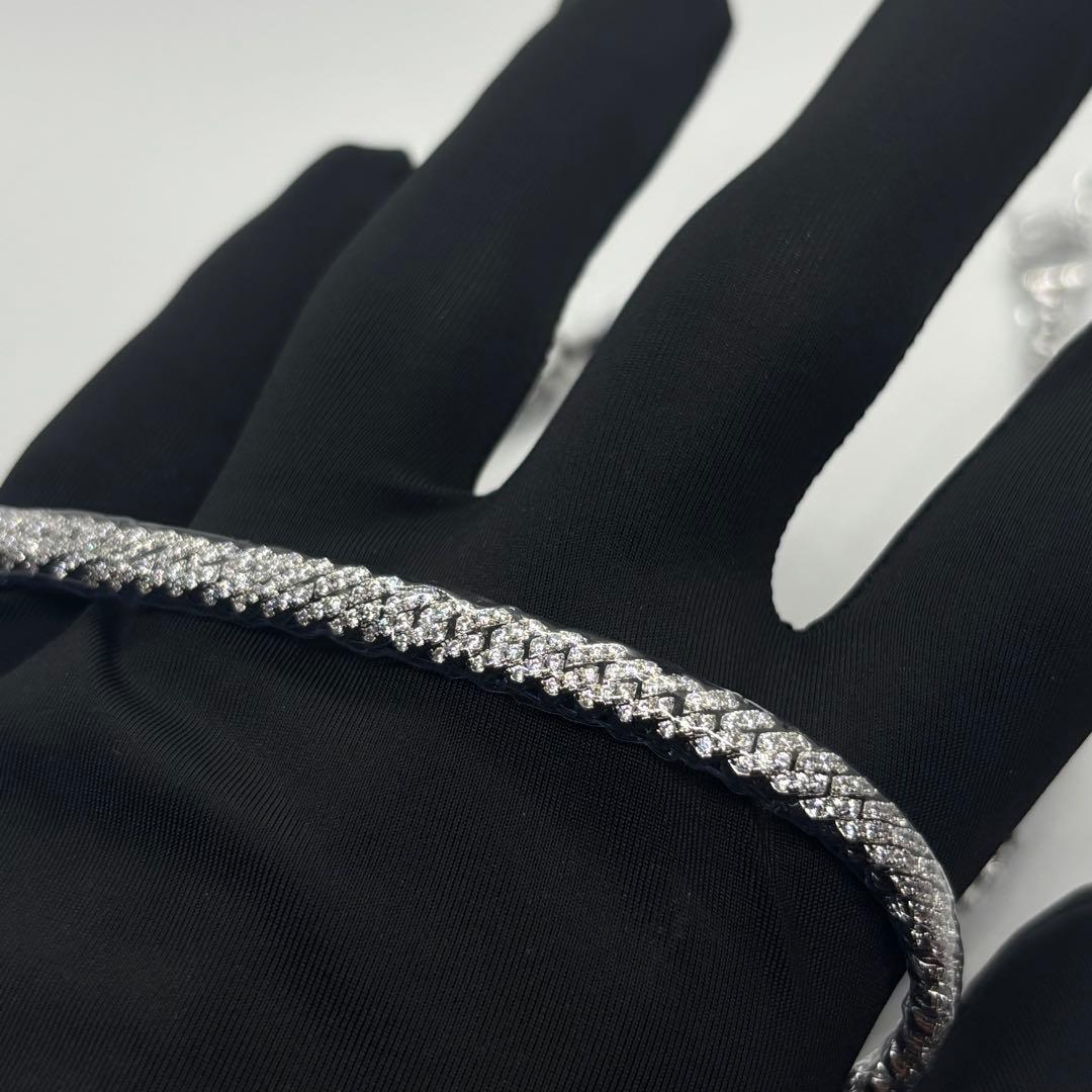 新品 Glitter Iced Out Prong Chain 【5mm】