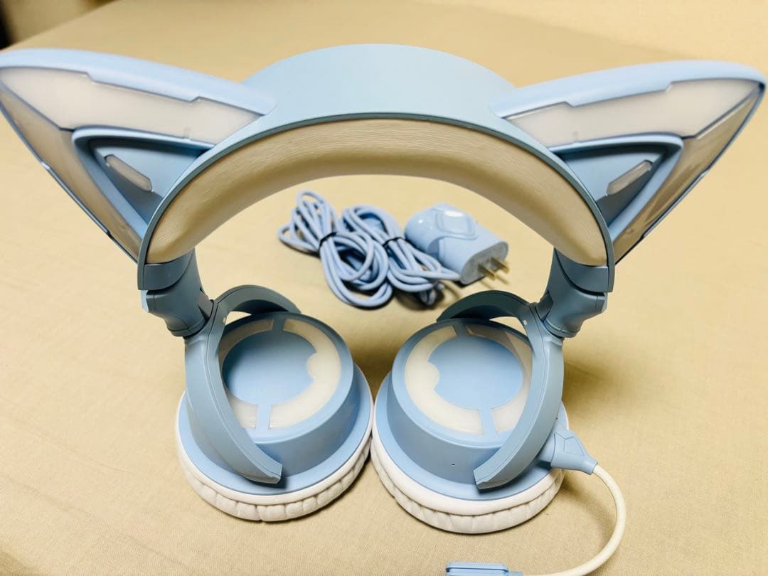 YOWU RGB 猫耳ヘッドフォン