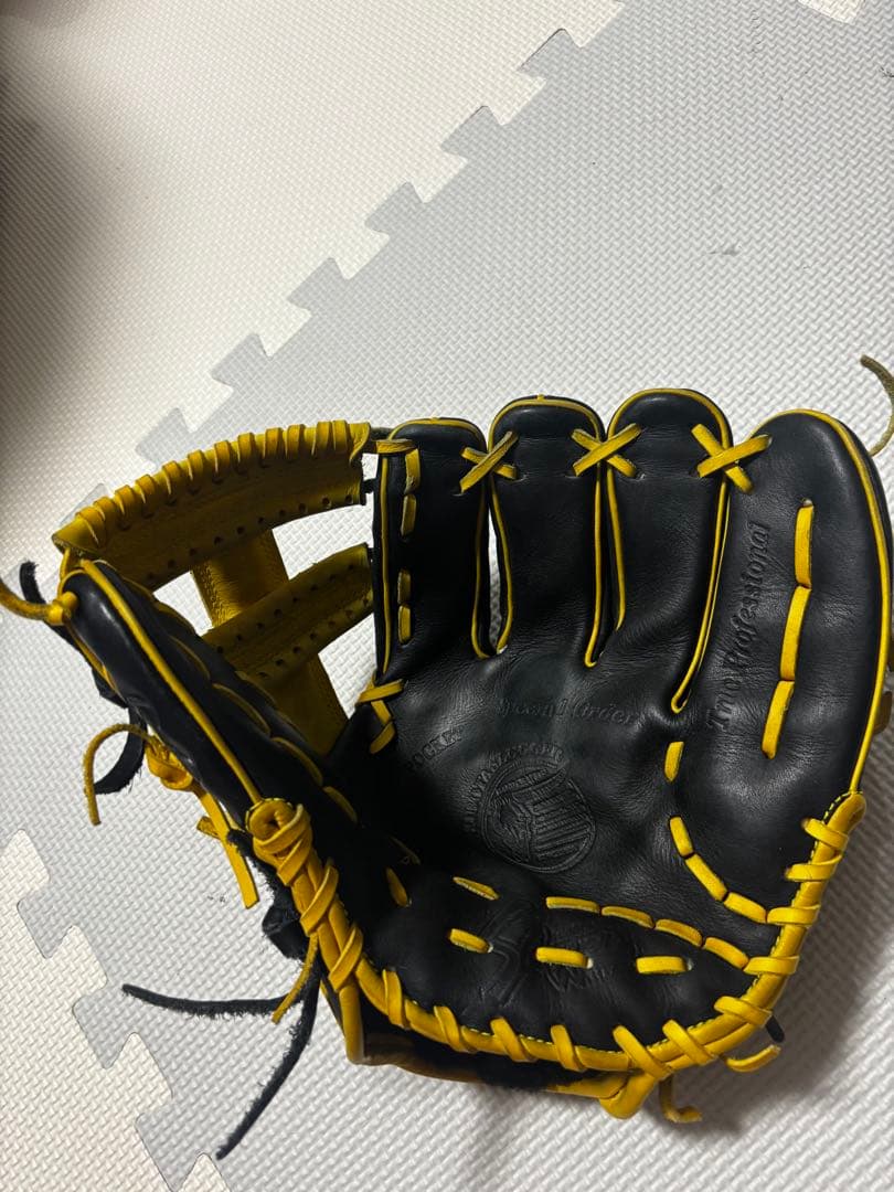 スラッガー L753-SW 軟式グローブ 黒/黄
