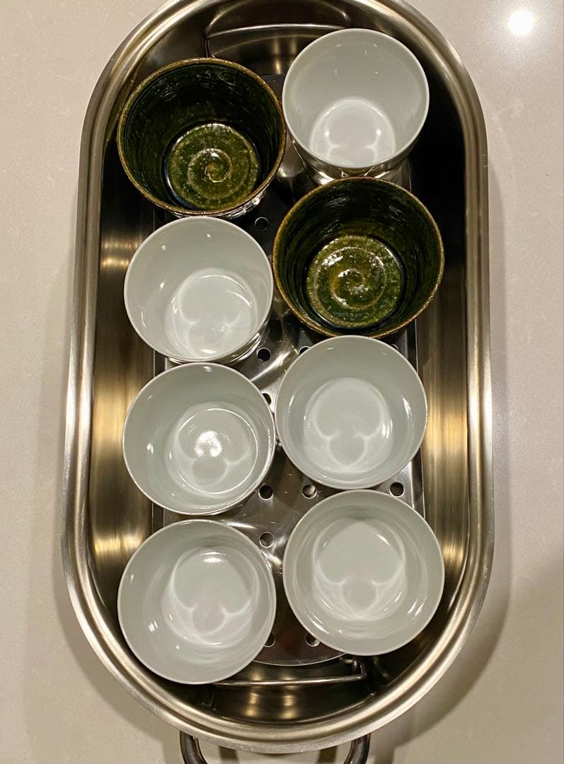 スイス製ステンレススチール 蒸し器 (茶碗蒸し８個一気に調理可！)