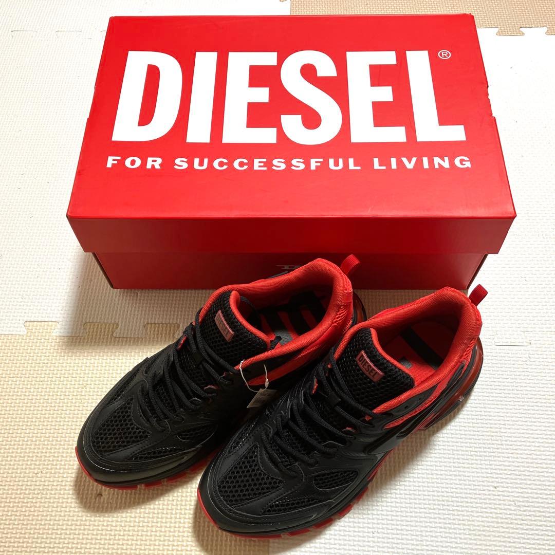 美品 DIESEL メッシュ スニーカー Dロゴ 箱付き 新品未使用/匿名配送