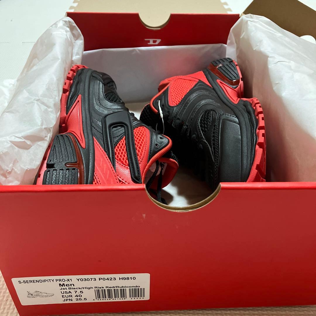 美品 DIESEL メッシュ スニーカー Dロゴ 箱付き 新品未使用/匿名配送