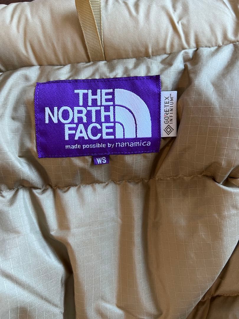 美品ノースフェイス ゴアテックス　モンスターダウンコート WS