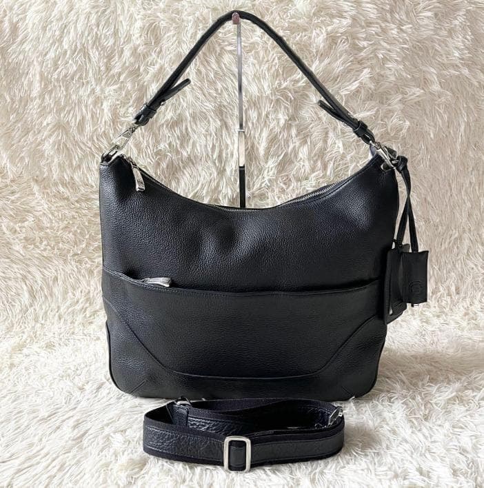 定価7.3万 ペッレモルビダ エディターズバッグ ネイビー メイデンボヤージュ