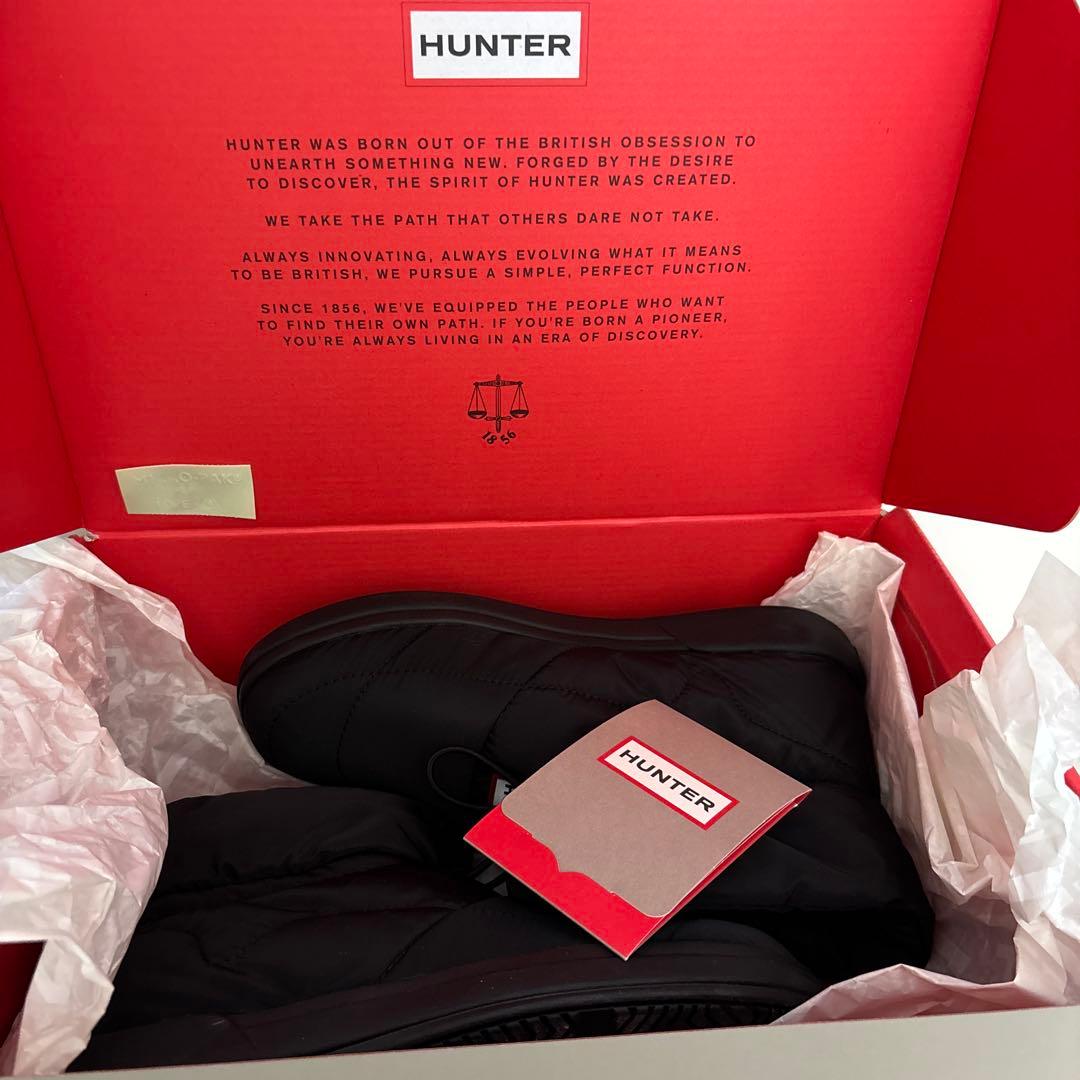 新品HUNTER ハンター　OUT PUFFER BOOTIE ブラック39