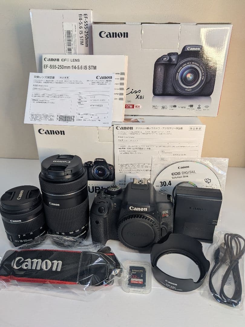 超極上品✨Canon EOS Kiss X8i❤️Wレンズ❤️高画質・自撮り