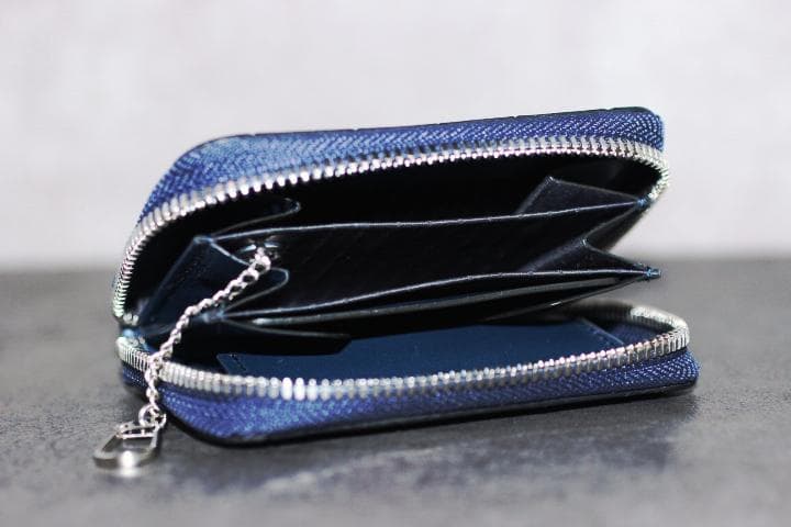 ITTI イッチ CRISTY COIN CARD WLT 藍染 カードケース