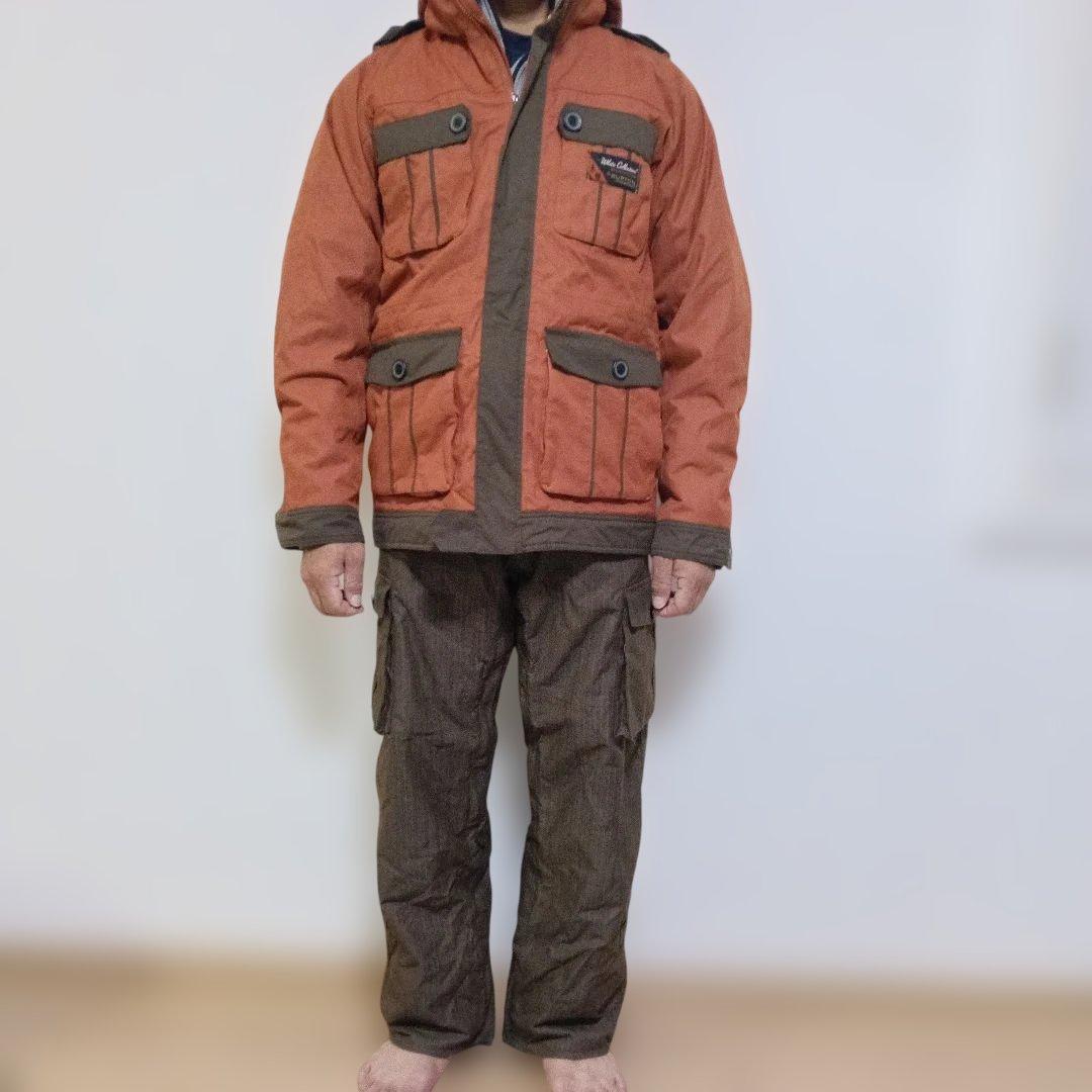 BURTON メンズ スノーボードウェア 上下セット S THE WHITE