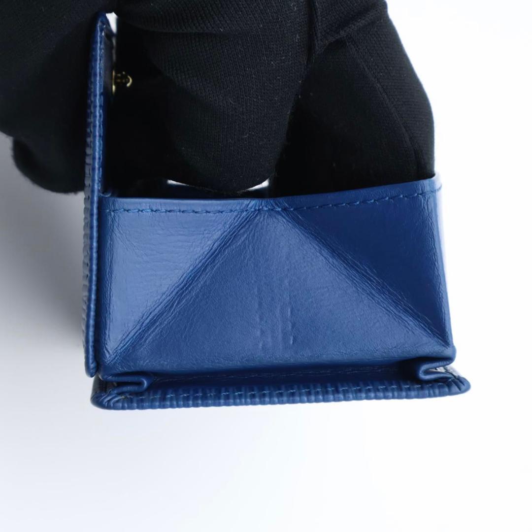 【極美品】ルイヴィトン　ポルトモネボワット　エピ　ケース　小銭入れ　青