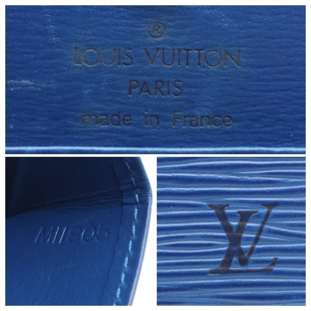 【極美品】ルイヴィトン　ポルトモネボワット　エピ　ケース　小銭入れ　青